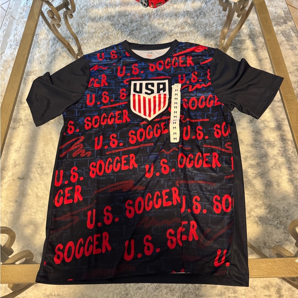 2026 FIFA WORLD CUP Soccer USA 100% Unisex Polyester Shirt MWT NEW M MEDIUM